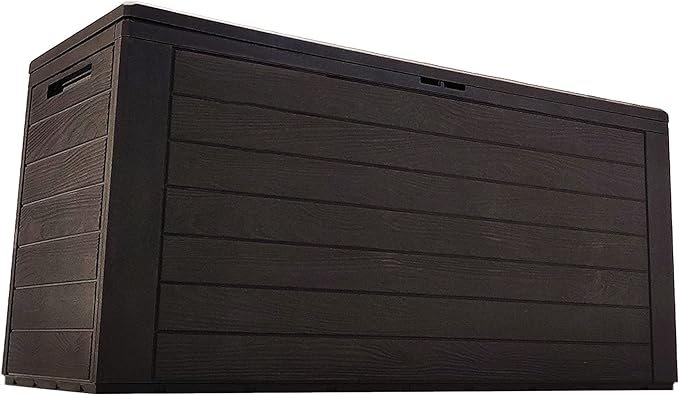 MountainLoc Copertura Per Baule Da Giardino, Telo Di Protezione Per Scatola Portaoggetti Con Sfiato E Coperchio Con Cerniera, Impermeabile, 420D Oxford Marrone (130 * 71 * 67cm MountainLoc Copertura Per Baule Da Giardino, Telo Di Protezione Per Scatola Portaoggetti Con Sfiato E Coperchio Con Cerniera, Impermeabile, 420D Oxford Marrone (130 * 71 * 67cm