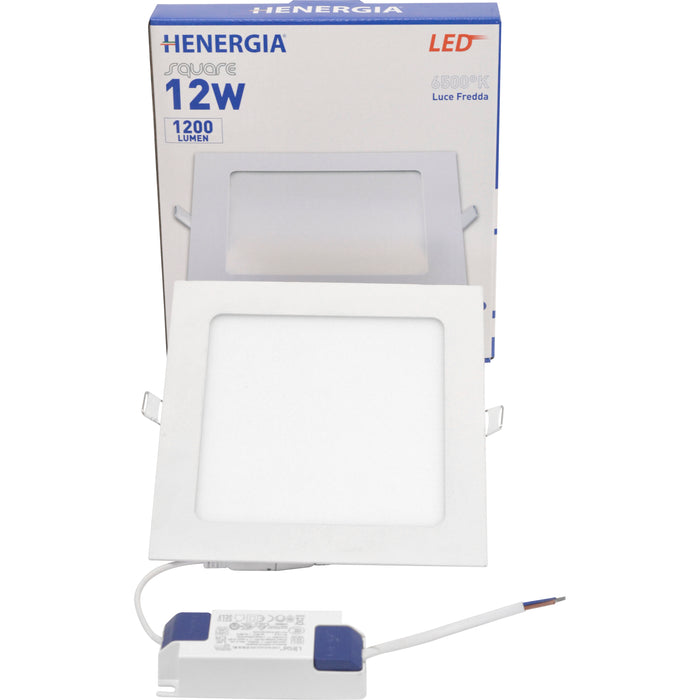 MINI PANNELLO SQUARE LED HSO 12W 1080Lm 6000°K 220/240V  DIMENSIONI mm.175X175,