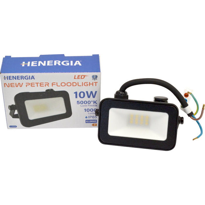 FARETTO PER ESTERNO NEW PETER FLOODLIGHT 10W 1000LM 5000K IP65 100LM/W