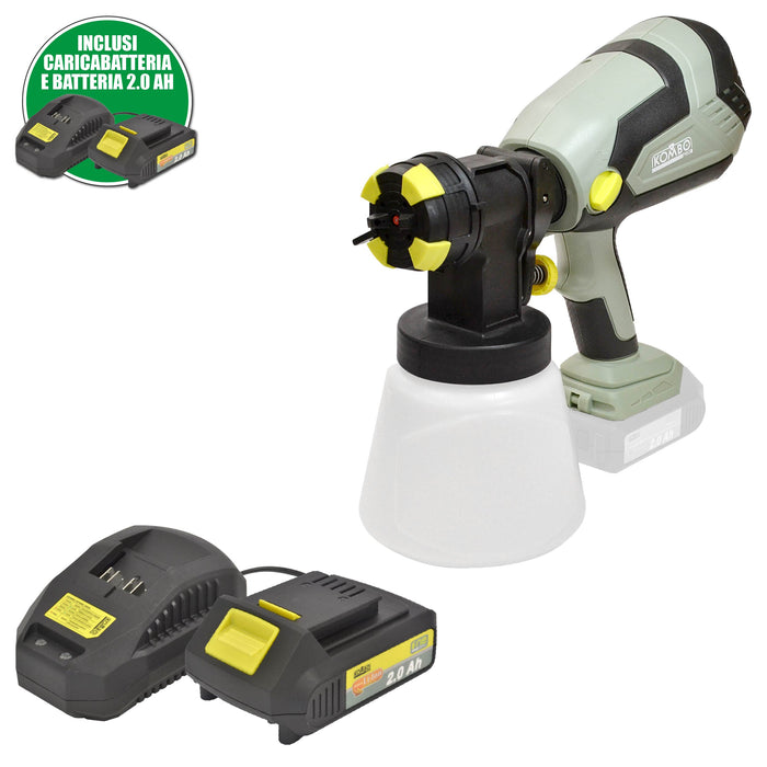 VERNICIATORE SPRAY A BATTERIA KOMBO PRO 20V
