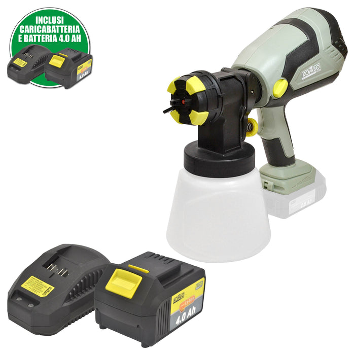 VERNICIATORE SPRAY A BATTERIA KOMBO PRO 20V