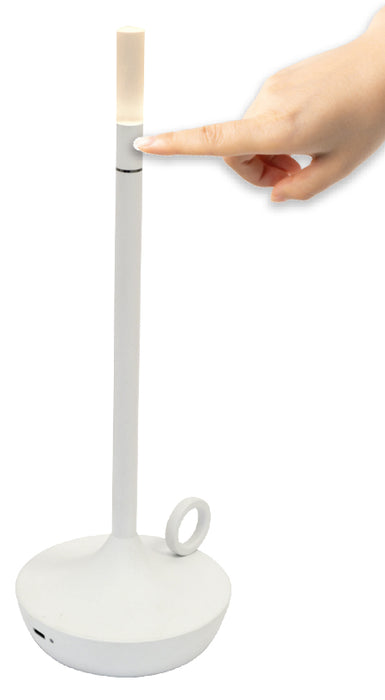LAMPADA DA TAVOLO LUMIÈRE RICARICABILE USB BIANCA