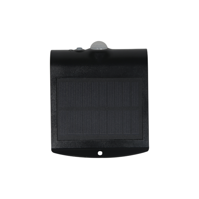 Applique ad energia solare colore nero da 1,5w smd2835 220lm 4000k ip65