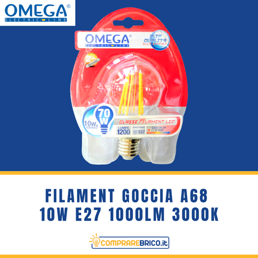 Filament Goccia A68 Filament Goccia A60 LD379